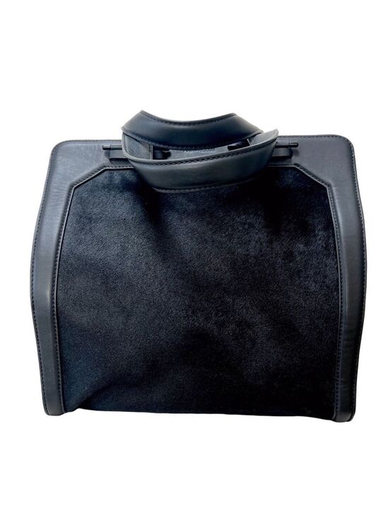 Pour La Victoire Handbags - NEW Pour La Victoire Black Leather & Calf Hair Tote Bag
